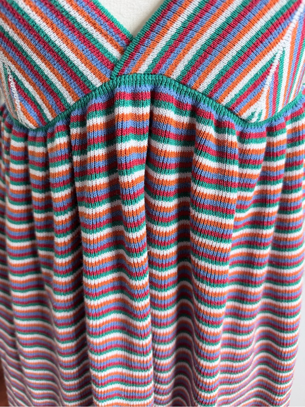 ZARA Striped Knit Dress Size Small Boho Hippie Festival - Picture 5 of 11